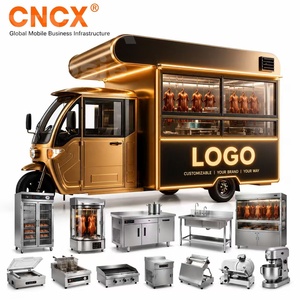 Camion de restauration mobile pour glaces et hot-dogs, remorque alimentaire en acier inoxydable - Product Image 5