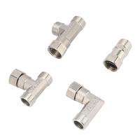 Raccord en acier inoxydable G1/2, coudé hexagonal, droit, filetage femelle 1/2 pouce, pour plomberie, eau, gaz, huile