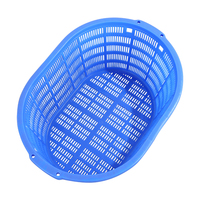 Caisses en plastique ventilées en gros pour le tri, idéales pour l'élevage de poissons, crabe, crevettes, légumes, aliments, fruits, stockage empilable en maille