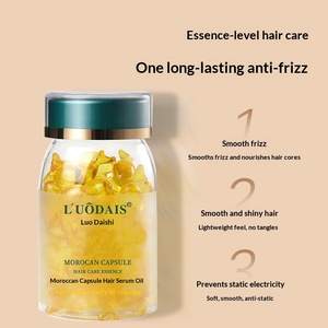 L'ODEIS - Aceite Esencial para el Cuidado del Cabello en Cápsulas Suaves Marroquíes, Mejora el Frizz, Suaviza el Cabello, Sin Enjuague, Envase de 50 Cápsulas - Product Image 3