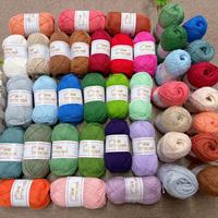 In Stock 100% Cotton Yarn Wholesale Long Distance Gradient Colorful 4 Ply Fancy Yarn for Hand knitting toys bags flowers