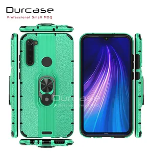 Anti Shock Magnetic Car 360 Ring Holder Back Cover Phone Case For Xiaomi Red Mi Note 8 combo 2 in 1 Shockproof Hybrid Shell Case