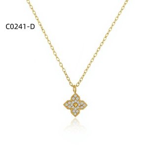 สร้อยคอแฟชั่นเซอร์โคเนีย C0241 สำหรับผู้หญิงเครื่องประดับคุณภาพสูง - Product Image 2