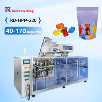 Machine d'emballage de sachets préformés Doypack à fermeture éclair horizontale pour le comptage de bonbons gélifiés et de capsules molles