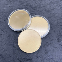 Pièce commémorative vierge en laiton et cuivre gravée au laser sur mesure, double face