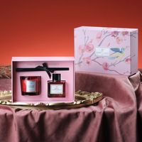 Ensemble bougie et diffuseur Parfum d'intérieur de luxe Diffuseur roseau Bougie d'aromathérapie Coffret cadeau parfumé