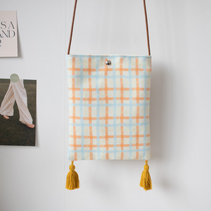 Sacs à bandoulière en <span class=keywords><strong>tissu</strong></span> mignons - Motif à carreaux/vois à pois/rayé Mini sacs à bandoulière pour enfants/femmes - Product Image 2