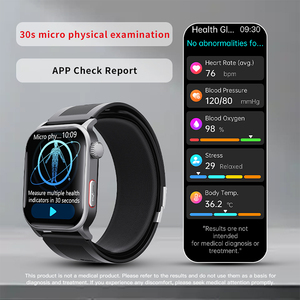 Nouvelle montre connectée F540 2025 avec pompe à air, surveillance de la pression artérielle, ECG, surveillance de la température corporelle, alarme de chute, suivi de la forme physique, montre intelligente - Product Image 2