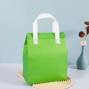 Custom Fabric Thermal Insulated Food Delivery <b>Bag</b> Non Woven Insulation Lunch Tote <b>Bags</b> - Product Image 6