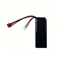 Baterai LiPo Mobil RC 2S1P 7.4V 3500mAh LiPo High Rate 30C Paket Baterai RC dengan T-Plug untuk Model RC Truk RC Mobil Balap Brushless