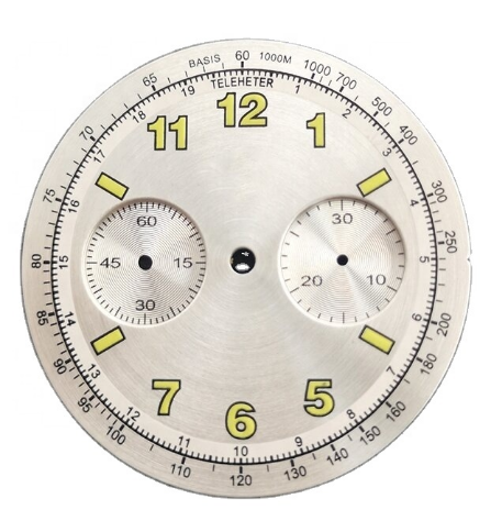 Custom Watch Dials Manufacturer Large Enamel Arabic Logo 3D Indexes Wholesale Parts