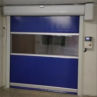 Porte à enroulement industrielle automatique en PVC à grande vitesse, ouverture et fermeture électriques rapides, moderne, étanche