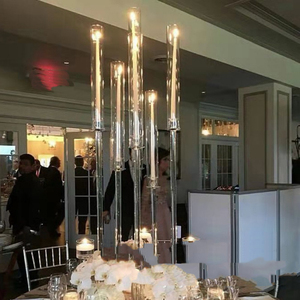 Sparkling Crystal <b>Wedding</b> <b>Candle</b> Holder Elegant Tabletop Decor For <b>Wedding</b> Reception Bridal Shower - Product Image 2