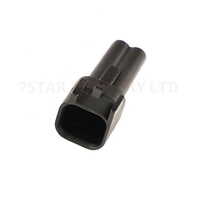 Connecteur mâle automatique à 2 broches en laiton avec boîtier en nylon et bornes pour faisceau de câbles de moteur d'essuie-glace de voiture