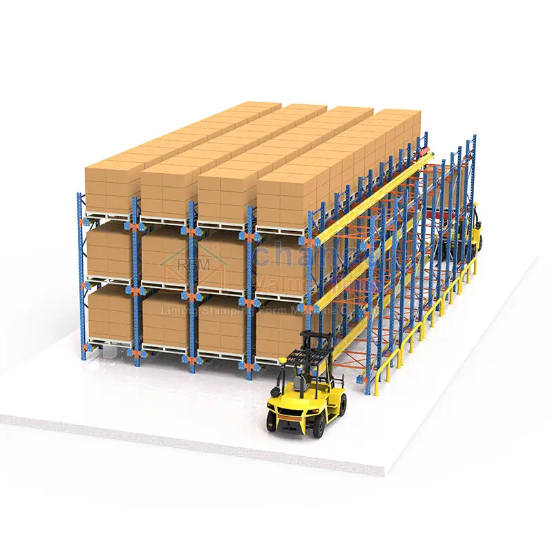 Rack de paletes de transporte pode suportar sistema de estantes de carga pesada de 1000kg para armazenamento em armazém