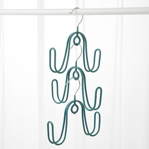 <b>Plastic</b> Coated Shoe Rack <b>Hook</b> Type Dark Green Outdoor Balcony Storage Organizer - Product Image 1