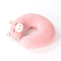 Oreiller de voyage anti-ronflement en forme de U, personnalisable, avec rembourrage en fibre PP et motif animal mignon – Vente en gros