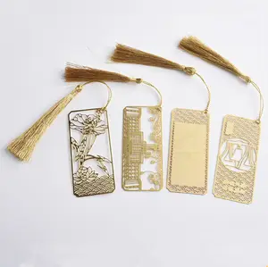 Mini marcapáginas de metal troquelados personalizados, únicos, para regalos de recuerdo