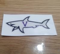 Etiquette autocollante personnalisée sur le thème de nombreux requins élégants Marchandise personnalisée Décorations imperméables pour bricolage Requin autocollant résistant