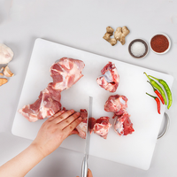 Planche à découper en PEHD ZSPE à faible absorption d'humidité pour marché des fruits de mer, présentoir à poisson sur glace, planche à découper en plastique