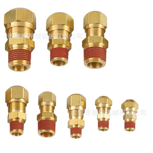 Xiangjia Machinery Brass External Thread Connector DOT Air Brake Fittings Pneumatic Industry Use - Product Image 4