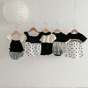 Mono de Verano para Bebés Angou, Vestido de Fiesta de Cien Días para Niña, Falda de Estilo Coreano con Estampado Animal, Mono de Algodón con <span class=keywords><strong>Tirantes</strong></span> de Malla - Product Image 3