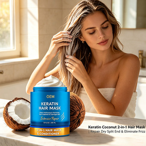 Crema Acondicionadora 2 en 1 <span class=keywords><strong>para</strong></span> Reparación Capilar con Keratina, Hidratación Profunda <span class=keywords><strong>para</strong></span> <span class=keywords><strong>Cabello</strong></span> Dañado, 300 ml - Product Image 3