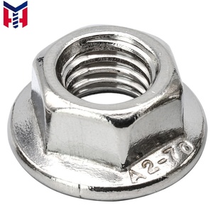 Écrou à bride denté en acier inoxydable 304 DIN 6923 – Tailles et styles personnalisés pour l'automobile - Product Image 3