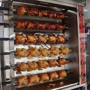 <span class=keywords><strong>Macchina</strong></span> <span class=keywords><strong>per</strong></span> Pollo Arrosto a Gas/GPL con 3 Aste Rotanti Automatiche <span class=keywords><strong>per</strong></span> Pollo Arrosto e Zampa di Maiale Croccante, Capacità 15-18 Polli - Product Image 6