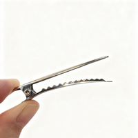 Bec de canard ovale en forme creuse bricolage épingle à cheveux en métal anti-dérapant Salon épingle à cheveux filles fête-produits de soins capillaires durables en alliage Carton