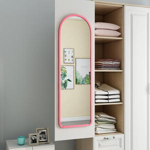 Espejo de pie Lida con marco metálico, estilo pastoral, para uso doméstico, con soporte con ruedas - Product Image 4