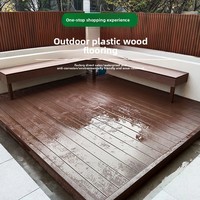 Terrasse extérieure en composite bois-plastique anti-corrosion, antidérapante, co-extrudée, résistante à l'humidité pour balcons