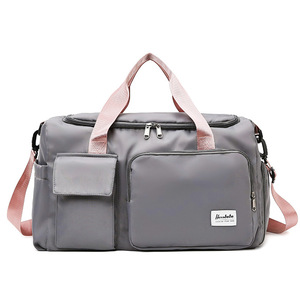 Classiche borse da uomo e da donna per il fine settimana con tasche per <span class=keywords><strong>scarpe</strong></span> sotto il sedile per uso guardaroba - Product Image 5