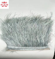 Vente flash : Franges en plumes d'autruche naturelles pour la couture de jupes, robes, costumes de fête, carnaval, accessoires vestimentaires