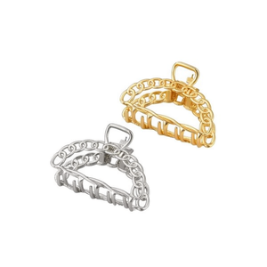 Fermaglio per capelli a forma di catena, piccolo, 4,5 cm, accessorio per donna - Product Image 2