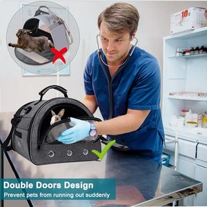 Borsa da esterno traspirante per animali da compagnia Premium per cavie criceti conigli da viaggio - Product Image 3