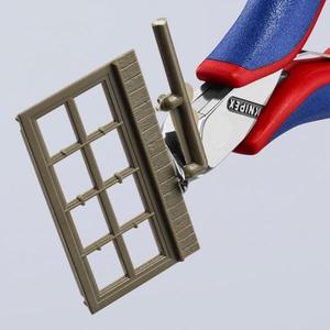 KNIPEX - 64 52 115 Electronics End Cutting Nipper Head espejo pulido, mangos con empuñaduras multicomponente, cortador de extremo oblicuo, - Product Image 3