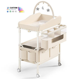 <span class=keywords><strong>Table</strong></span> à <span class=keywords><strong>langer</strong></span> bébé pliable et réglable, étanche, pour un changement rapide des couches, avec baignoire intégrée et sac de rangement - Product Image 2