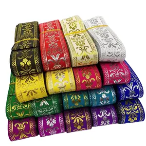 Jacquard ribbon DIY ethnic lace wholesale 50yards/rolls