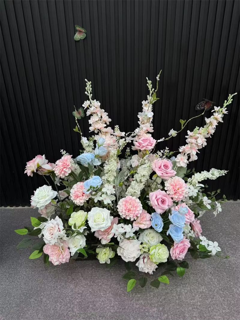 ดอกไม้ประดับทางเดิน 60 ซม. สีชมพู/ฟ้า