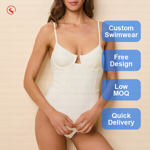 Traje de Baño de Una Pieza con Logotipo Personalizado, Diseño con Cuello Descubierto, Ajuste Ceñido, Secado Rápido, Spandex y Poliéster - Product Image 5