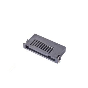 Conector de tarjeta MS de perfil bajo, 10 pines SMT - Carcasa totalmente de plástico, montaje en superficie, negro, para IC, personalizado y al por mayor - Product Image 3