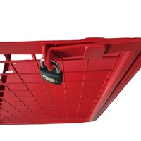 Carro de Acero Industrial Personalizable con Cuatro Ruedas y Malla, Capacidad de Carga de 300 kg, Contenedor de Almacenamiento Plegable, Almacenes Portátiles con Ruedas