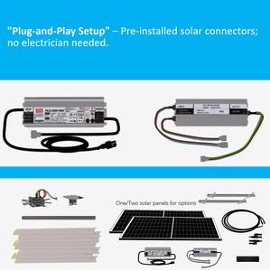 Lớn hvls năng lượng mặt trời-Powered thương mại Quạt trần phòng tập thể dục ngoài trời cafe làm mát Zero điện chi phí Wi-Fi/app-điều khiển từ xa - Product Image 3