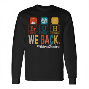 Camiseta de manga larga con tabla periódica para profesores de ciencias, impresión digital en algodón, divertida, para adultos, para todas las estaciones, regreso a la escuela - Product Image 2