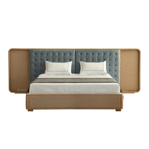 เตียงหุ้มเบาะสีน้ำเงินสุดหรู รุ่นโมเดิร์น ขนาดคิงไซส์ พร้อมไฟ LED รุ่น VLIPE-BED-03-RIPLEY เตียงพร้อมไฟ LED รุ่น VLIPE-BED-03 - Product Image 6