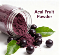Poudre d'açaï biologique lyophilisée USDA en vrac, superaliment naturel pur, antioxydant, extrait de fruit d'açaï en poudre pour smoothie bowl
