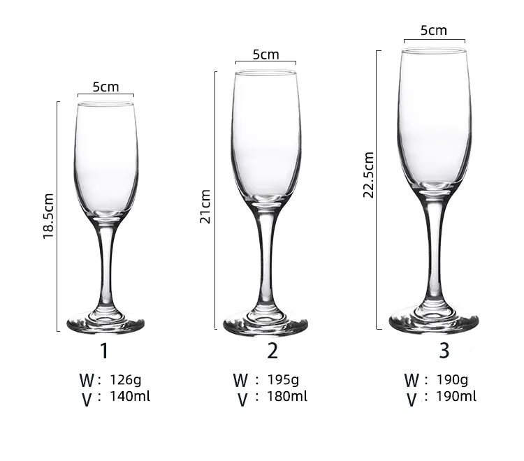 All'ingrosso Logo personalizzato Champagne flauti calice bicchieri di vino coupé Champagne per la festa di casa Bar matrimonio per vino e bevande