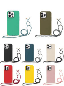 100% compostable paille de blé amical Bio dégradable <span class=keywords><strong>bandoulière</strong></span> ceinture téléphone antichoc étui pour <span class=keywords><strong>iPhone</strong></span> 16 15 14 13 12 Pro Max - Product Image 3