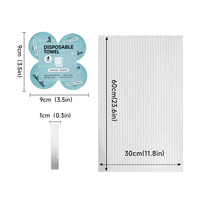 Toalla DE CARA comprimida desechable de tela no tejida de calidad superior 100% súper absorbente envuelta individualmente para viajes